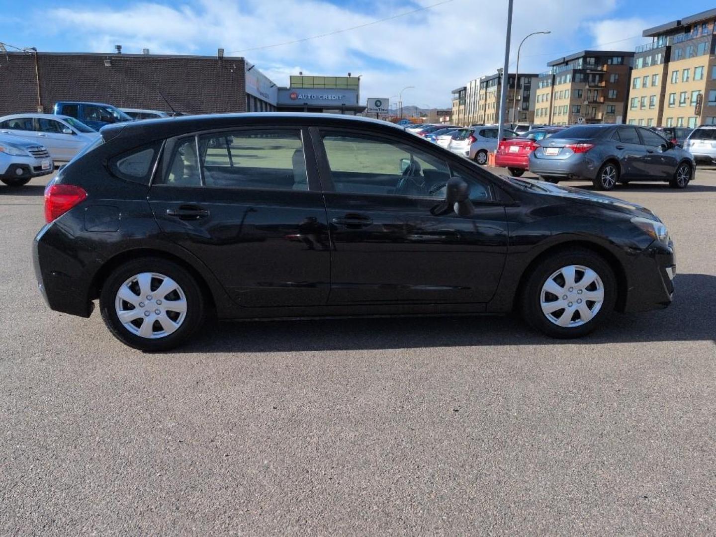 2015 BLACK Subaru Impreza Base (JF1GPAA68FH) with an 4 Cyl, 2.0L engine, Automatic transmission, located at 10890 W. Colfax Ave., Lakewood, CO, 80215, (303) 274-7692, 39.739914, -105.120132 - Photo#3