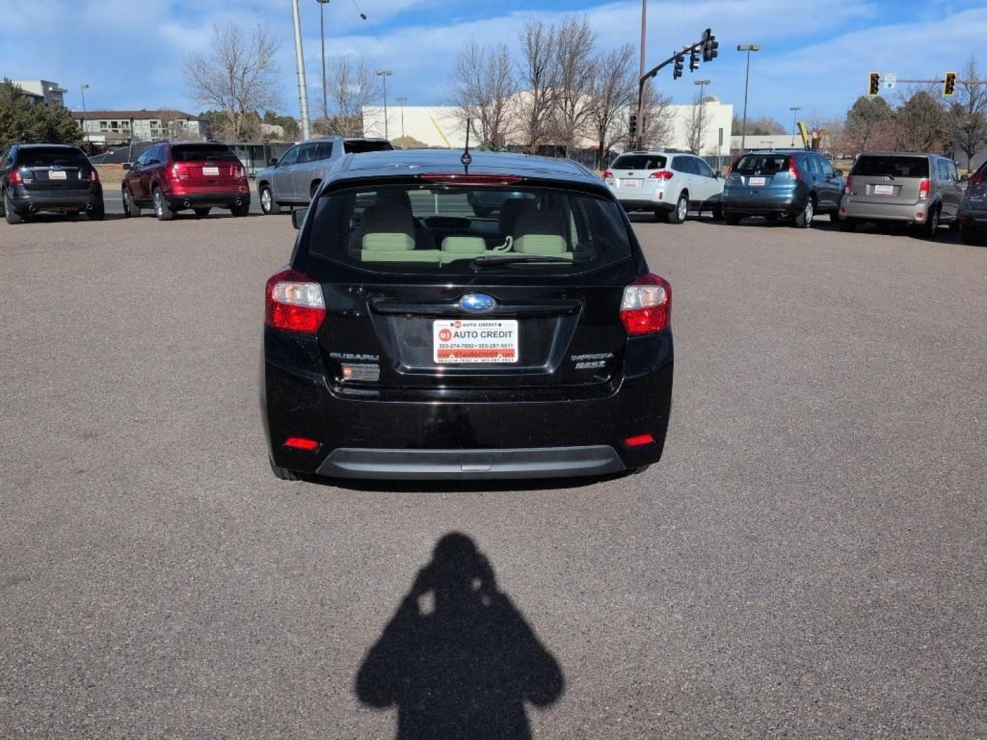 2015 BLACK Subaru Impreza Base (JF1GPAA68FH) with an 4 Cyl, 2.0L engine, Automatic transmission, located at 10890 W. Colfax Ave., Lakewood, CO, 80215, (303) 274-7692, 39.739914, -105.120132 - Photo#5
