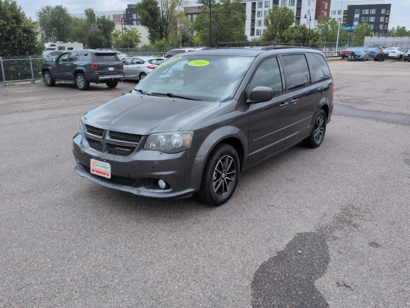 2016 GRAY Dodge Grand Caravan R/T (2C4RDGEG3GR) with an V6, 3.6L engine, Automatic transmission, located at 10890 W. Colfax Ave., Lakewood, CO, 80215, (303) 274-7692, 39.739914, -105.120132- Photo#0