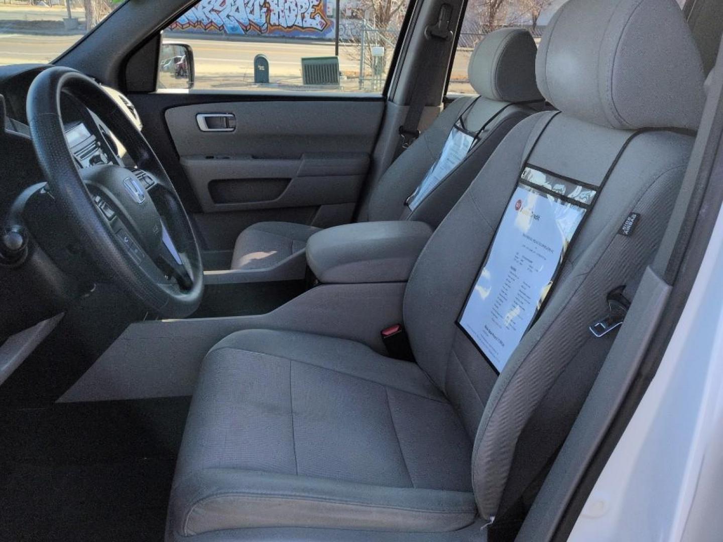 2013 WHITE Honda Pilot EX (5FNYF4H43DB) with an V6, 3.5L engine, Automatic transmission, located at 10890 W. Colfax Ave., Lakewood, CO, 80215, (303) 274-7692, 39.739914, -105.120132 - Photo#9