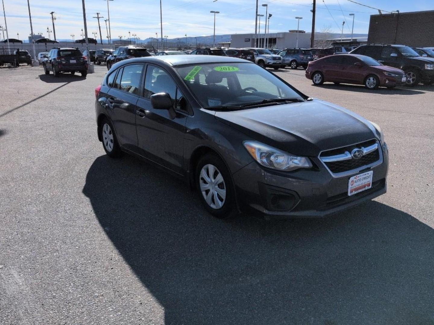2013 GRAY Subaru Impreza Base (JF1GPAA61DH) with an 4 Cyl, 2.0L engine, Automatic transmission, located at 10890 W. Colfax Ave., Lakewood, CO, 80215, (303) 274-7692, 39.739914, -105.120132 - Photo#2
