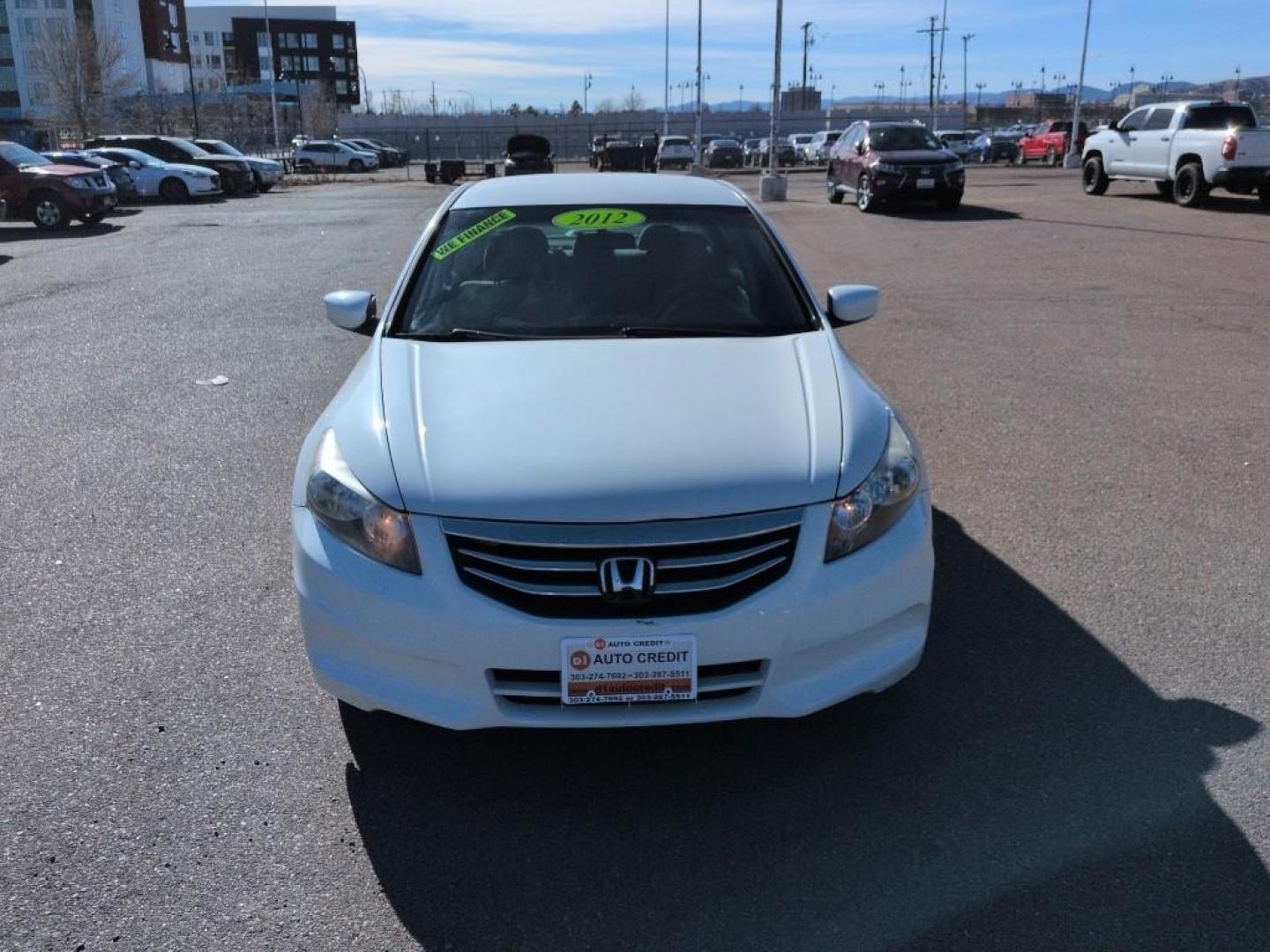2012 WHITE Honda Accord LX-P (1HGCP2F48CA) with an 4 Cyl, 2.4L engine, Automatic transmission, located at 10890 W. Colfax Ave., Lakewood, CO, 80215, (303) 274-7692, 39.739914, -105.120132 - Photo#1