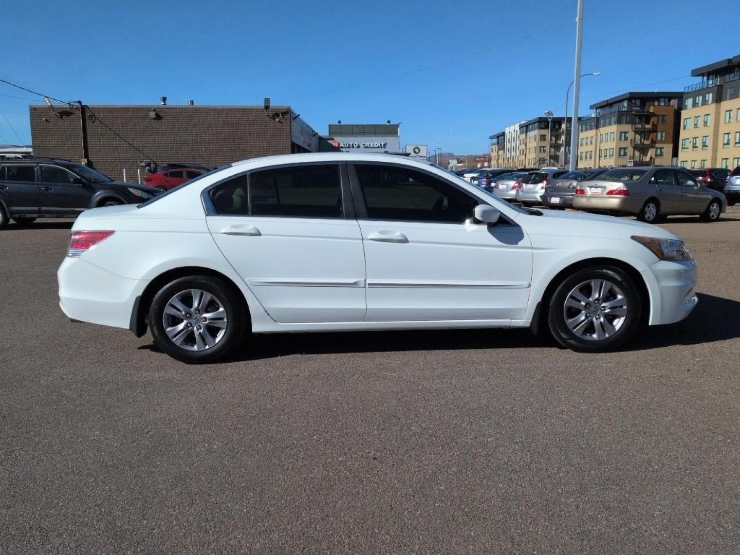 2012 WHITE Honda Accord LX-P (1HGCP2F48CA) with an 4 Cyl, 2.4L engine, Automatic transmission, located at 10890 W. Colfax Ave., Lakewood, CO, 80215, (303) 274-7692, 39.739914, -105.120132 - Photo#3