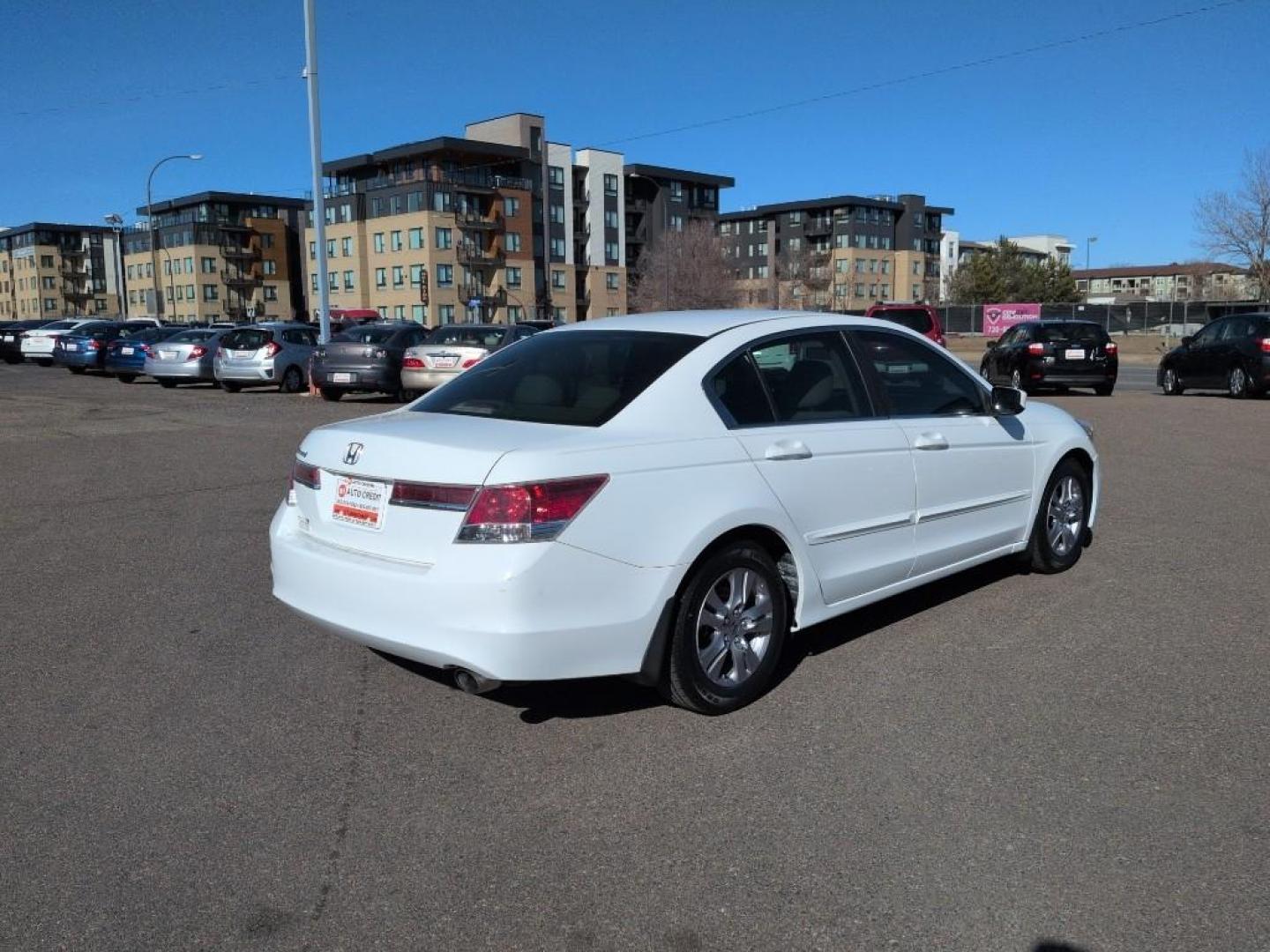 2012 WHITE Honda Accord LX-P (1HGCP2F48CA) with an 4 Cyl, 2.4L engine, Automatic transmission, located at 10890 W. Colfax Ave., Lakewood, CO, 80215, (303) 274-7692, 39.739914, -105.120132 - Photo#4