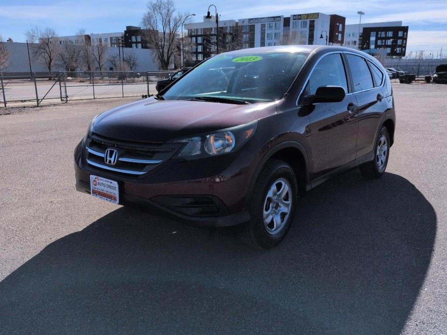2013 BURGUNDY Honda CR-V LX (5J6RM3H33DL) with an 4 Cyl, 2.4L engine, Automatic transmission, located at 10890 W. Colfax Ave., Lakewood, CO, 80215, (303) 274-7692, 39.739914, -105.120132 - Photo#0