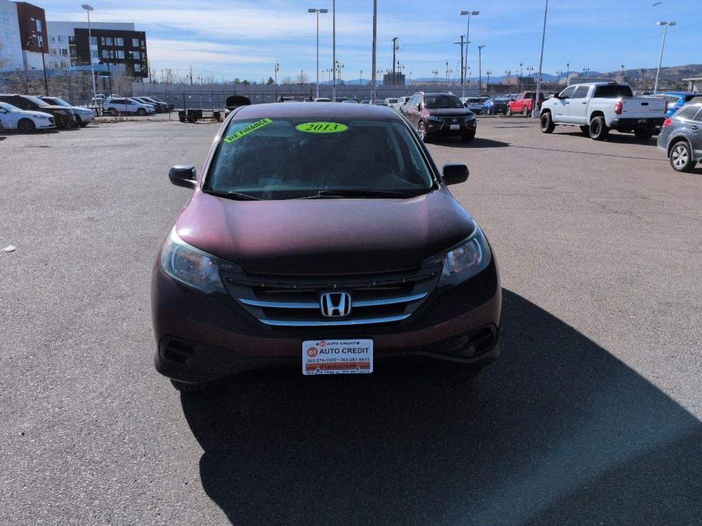 2013 BURGUNDY Honda CR-V LX (5J6RM3H33DL) with an 4 Cyl, 2.4L engine, Automatic transmission, located at 10890 W. Colfax Ave., Lakewood, CO, 80215, (303) 274-7692, 39.739914, -105.120132 - Photo#1