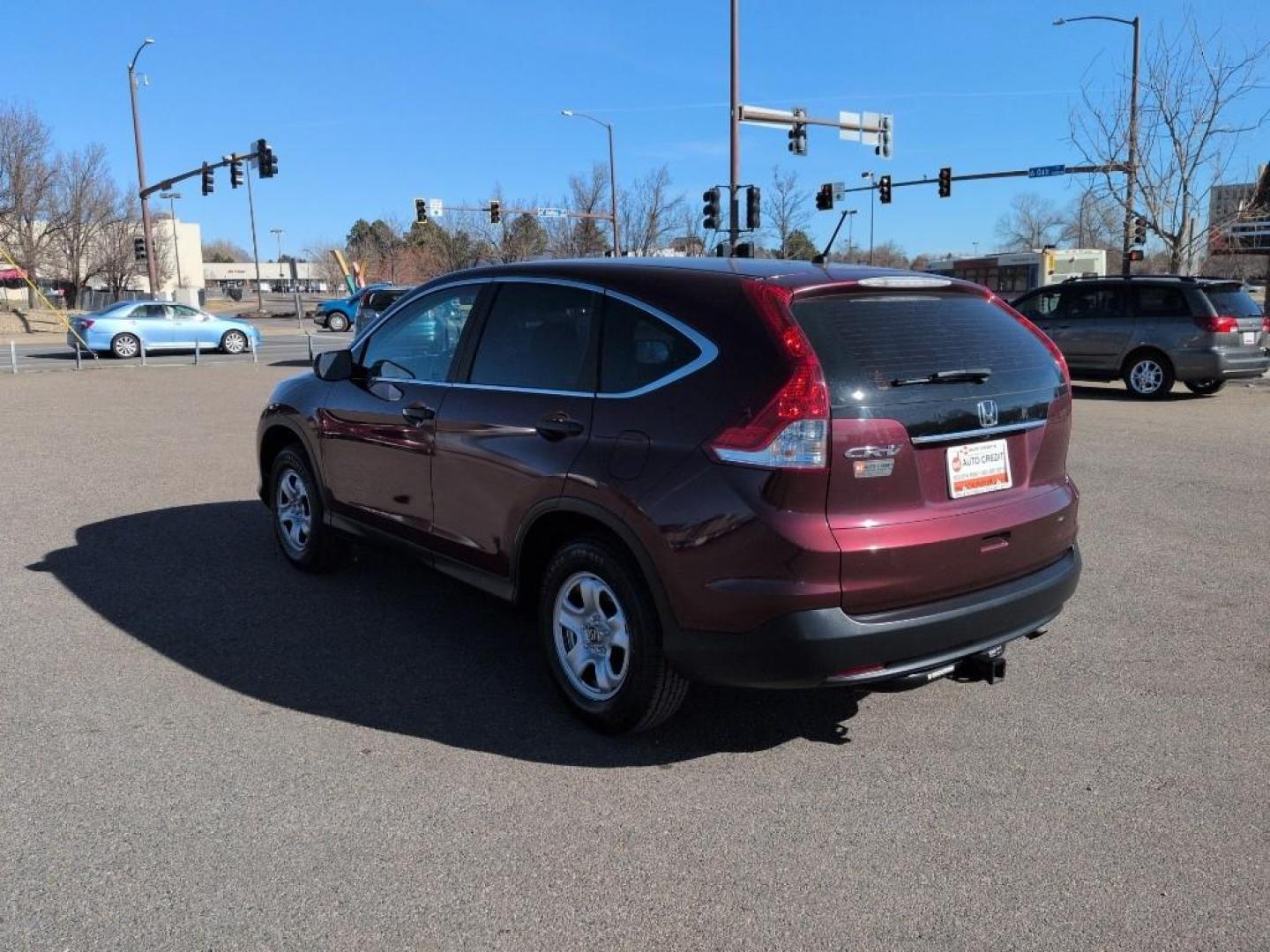2013 BURGUNDY Honda CR-V LX (5J6RM3H33DL) with an 4 Cyl, 2.4L engine, Automatic transmission, located at 10890 W. Colfax Ave., Lakewood, CO, 80215, (303) 274-7692, 39.739914, -105.120132 - Photo#6
