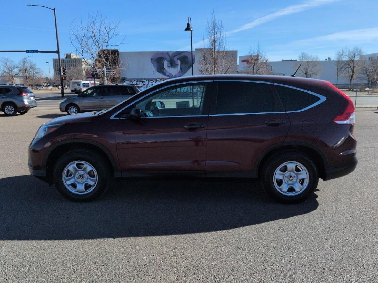 2013 BURGUNDY Honda CR-V LX (5J6RM3H33DL) with an 4 Cyl, 2.4L engine, Automatic transmission, located at 10890 W. Colfax Ave., Lakewood, CO, 80215, (303) 274-7692, 39.739914, -105.120132 - Photo#7