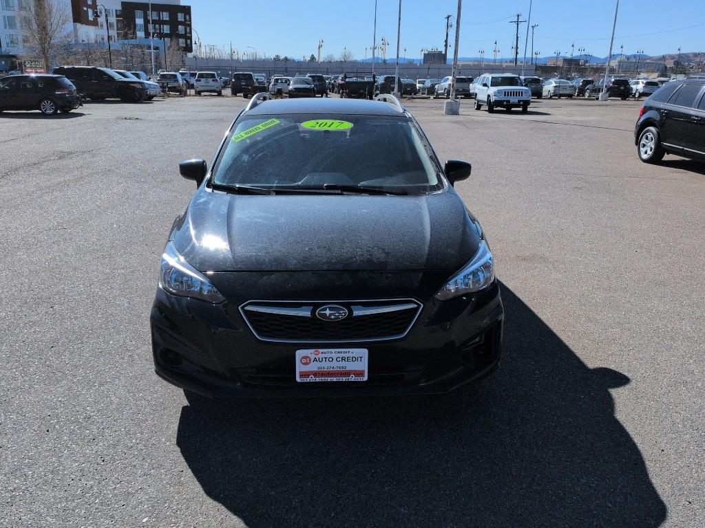 2017 BLACK Subaru Impreza Premium (4S3GTAB68H3) with an 4 Cyl, 2.0L engine, Automatic transmission, located at 10890 W. Colfax Ave., Lakewood, CO, 80215, (303) 274-7692, 39.739914, -105.120132 - Photo#1