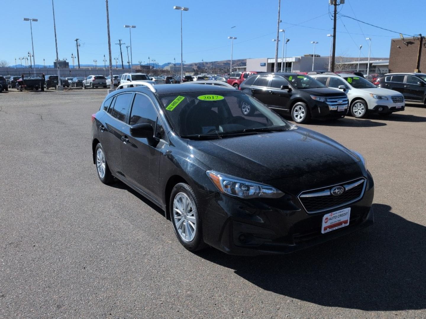 2017 BLACK /ACTUAL Subaru Impreza Premium (4S3GTAB68H3) with an 4 Cyl, 2.0L engine, Automatic transmission, located at 10890 W. Colfax Ave., Lakewood, CO, 80215, (303) 274-7692, 39.739914, -105.120132- Photo#2