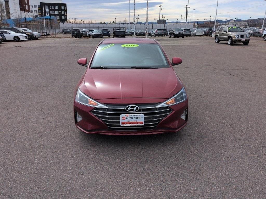 2019 RED Hyundai Elantra LIMITED (KMHD84LF6KU) with an 4 Cyl, 2.0L engine, Automatic transmission, located at 10890 W. Colfax Ave., Lakewood, CO, 80215, (303) 274-7692, 39.739914, -105.120132 - Photo#1