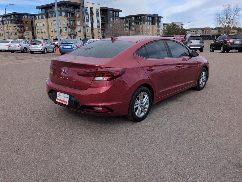 2019 RED Hyundai Elantra LIMITED (KMHD84LF6KU) with an 4 Cyl, 2.0L engine, Automatic transmission, located at 10890 W. Colfax Ave., Lakewood, CO, 80215, (303) 274-7692, 39.739914, -105.120132 - Photo#4