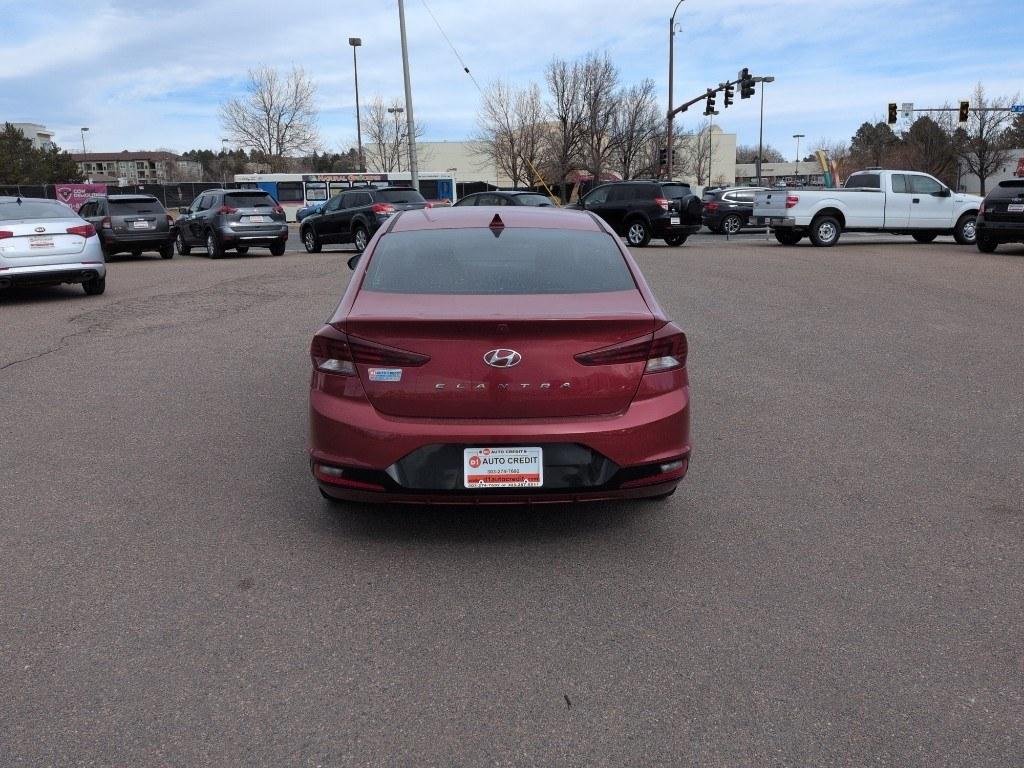 2019 RED Hyundai Elantra LIMITED (KMHD84LF6KU) with an 4 Cyl, 2.0L engine, Automatic transmission, located at 10890 W. Colfax Ave., Lakewood, CO, 80215, (303) 274-7692, 39.739914, -105.120132 - Photo#5