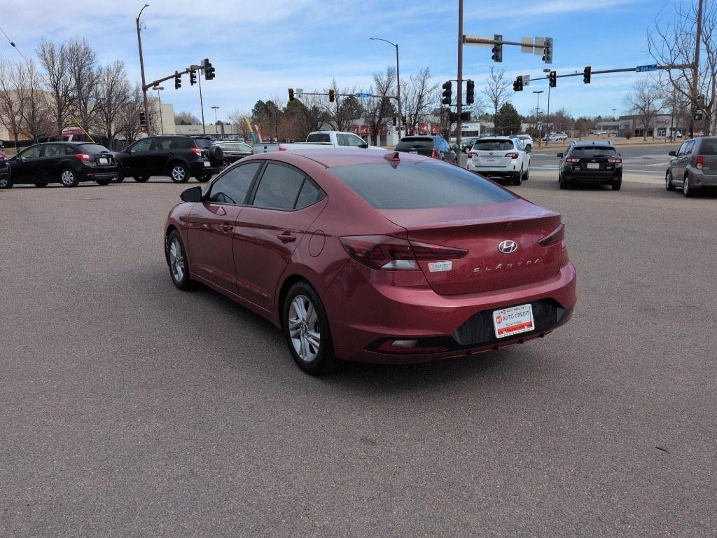 2019 RED Hyundai Elantra LIMITED (KMHD84LF6KU) with an 4 Cyl, 2.0L engine, Automatic transmission, located at 10890 W. Colfax Ave., Lakewood, CO, 80215, (303) 274-7692, 39.739914, -105.120132 - Photo#6