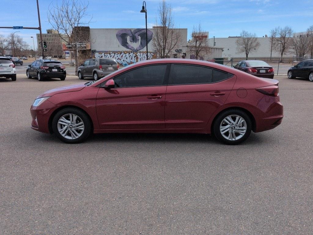 2019 RED Hyundai Elantra LIMITED (KMHD84LF6KU) with an 4 Cyl, 2.0L engine, Automatic transmission, located at 10890 W. Colfax Ave., Lakewood, CO, 80215, (303) 274-7692, 39.739914, -105.120132 - Photo#7