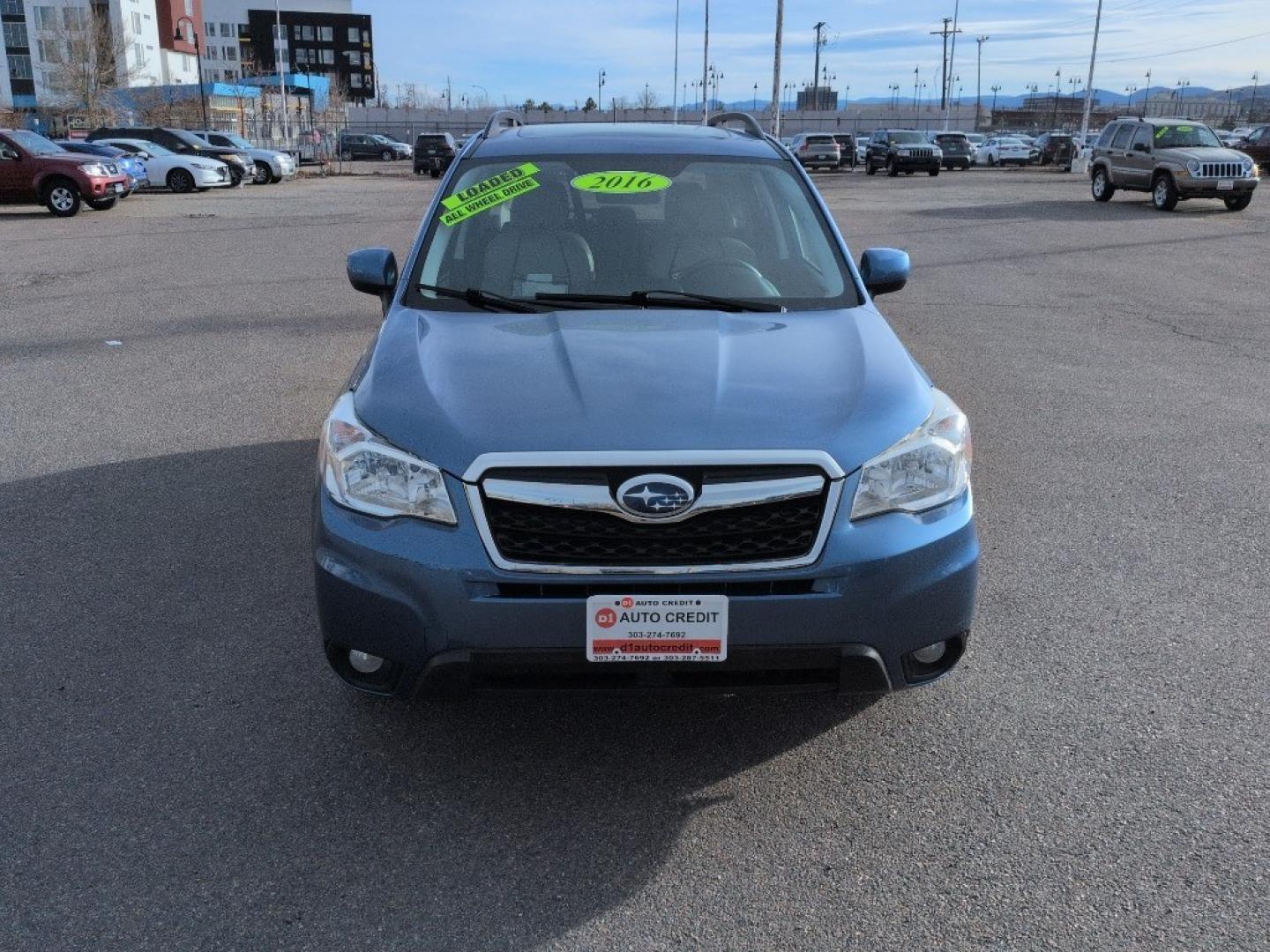 2015 BLUE Subaru Forester 2.5i Limited (JF2SJAHC0FH) with an 4 Cyl, 2.5L engine, Automatic transmission, located at 10890 W. Colfax Ave., Lakewood, CO, 80215, (303) 274-7692, 39.739914, -105.120132 - Photo#1