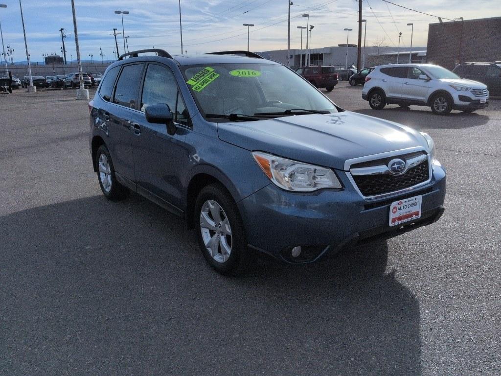 2015 BLUE Subaru Forester 2.5i Limited (JF2SJAHC0FH) with an 4 Cyl, 2.5L engine, Automatic transmission, located at 10890 W. Colfax Ave., Lakewood, CO, 80215, (303) 274-7692, 39.739914, -105.120132 - Photo#2