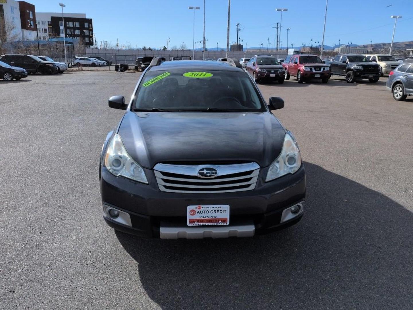 2011 GRAY Subaru Outback Limited (4S4BRDKC3B2) with an 6 Cyl, 3.6L engine, Automatic transmission, located at 10890 W. Colfax Ave., Lakewood, CO, 80215, (303) 274-7692, 39.739914, -105.120132 - Photo#1