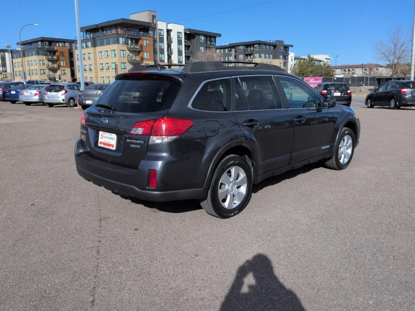 2011 GRAY Subaru Outback Limited (4S4BRDKC3B2) with an 6 Cyl, 3.6L engine, Automatic transmission, located at 10890 W. Colfax Ave., Lakewood, CO, 80215, (303) 274-7692, 39.739914, -105.120132 - Photo#4
