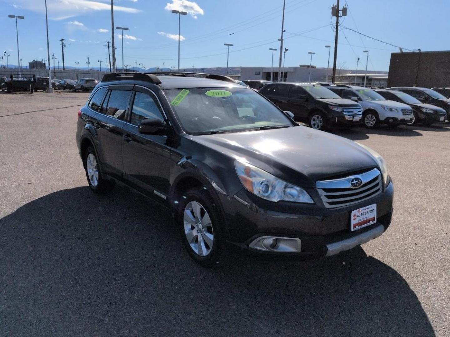 2011 GRAY Subaru Outback 2.5i Limited (4S4BRBLC4B3) with an 4 Cyl, 2.5L engine, Automatic transmission, located at 10890 W. Colfax Ave., Lakewood, CO, 80215, (303) 274-7692, 39.739914, -105.120132 - Photo#2