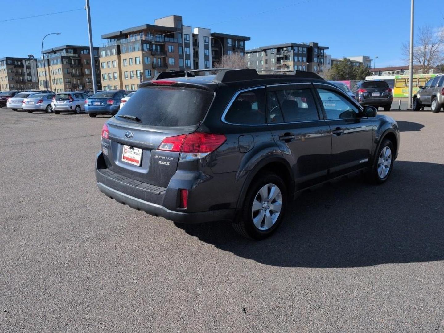 2011 GRAY Subaru Outback 2.5i Limited (4S4BRBLC4B3) with an 4 Cyl, 2.5L engine, Automatic transmission, located at 10890 W. Colfax Ave., Lakewood, CO, 80215, (303) 274-7692, 39.739914, -105.120132 - Photo#4