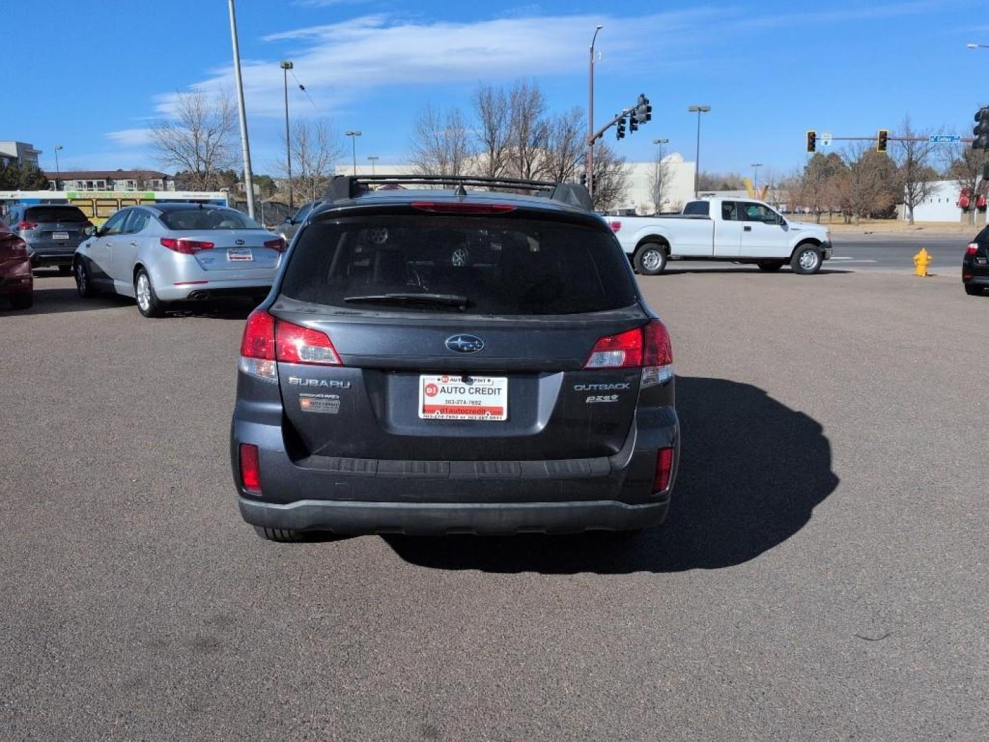 2011 GRAY Subaru Outback 2.5i Limited (4S4BRBLC4B3) with an 4 Cyl, 2.5L engine, Automatic transmission, located at 10890 W. Colfax Ave., Lakewood, CO, 80215, (303) 274-7692, 39.739914, -105.120132 - Photo#5