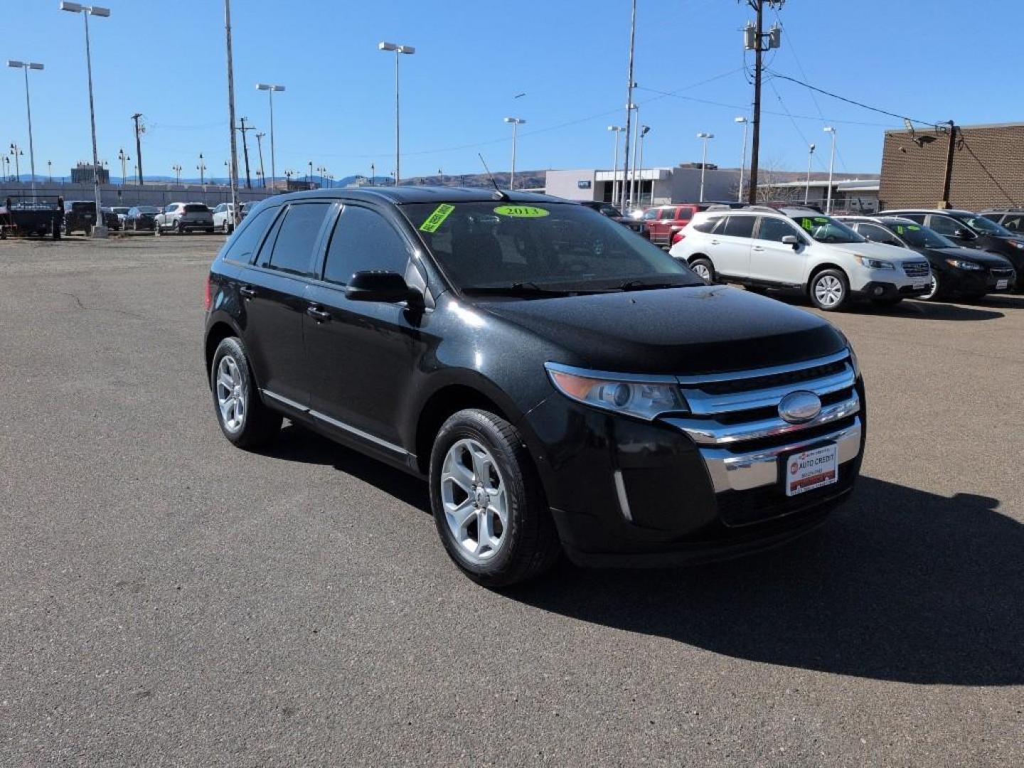 2013 BLACK Ford Edge SEL (2FMDK4JC3DB) with an V6, 3.5L engine, Automatic transmission, located at 10890 W. Colfax Ave., Lakewood, CO, 80215, (303) 274-7692, 39.739914, -105.120132 - Photo#2