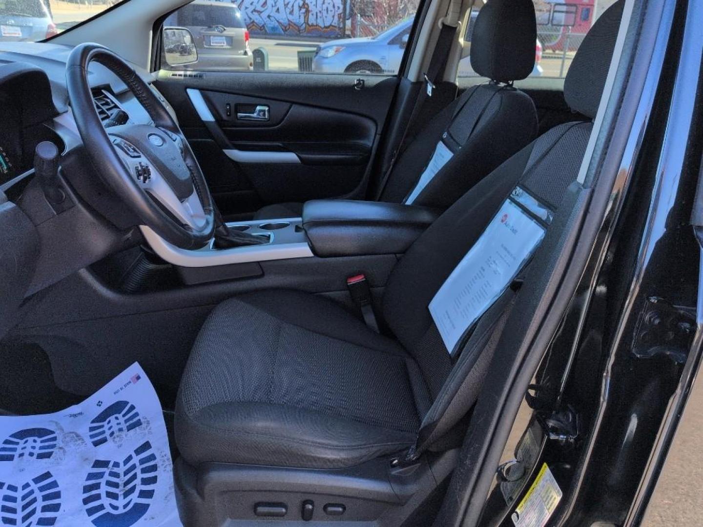 2013 BLACK Ford Edge SEL (2FMDK4JC3DB) with an V6, 3.5L engine, Automatic transmission, located at 10890 W. Colfax Ave., Lakewood, CO, 80215, (303) 274-7692, 39.739914, -105.120132 - Photo#9