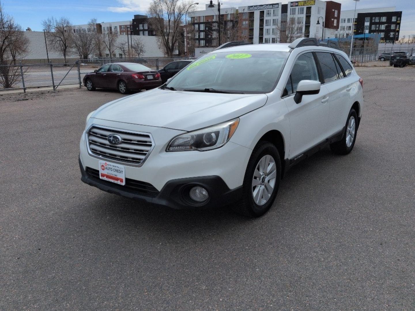 2017 WHITE Subaru Outback Premium (4S4BSACC9H3) with an 4 Cyl, 2.5L engine, Automatic transmission, located at 10890 W. Colfax Ave., Lakewood, CO, 80215, (303) 274-7692, 39.739914, -105.120132 - Photo#0