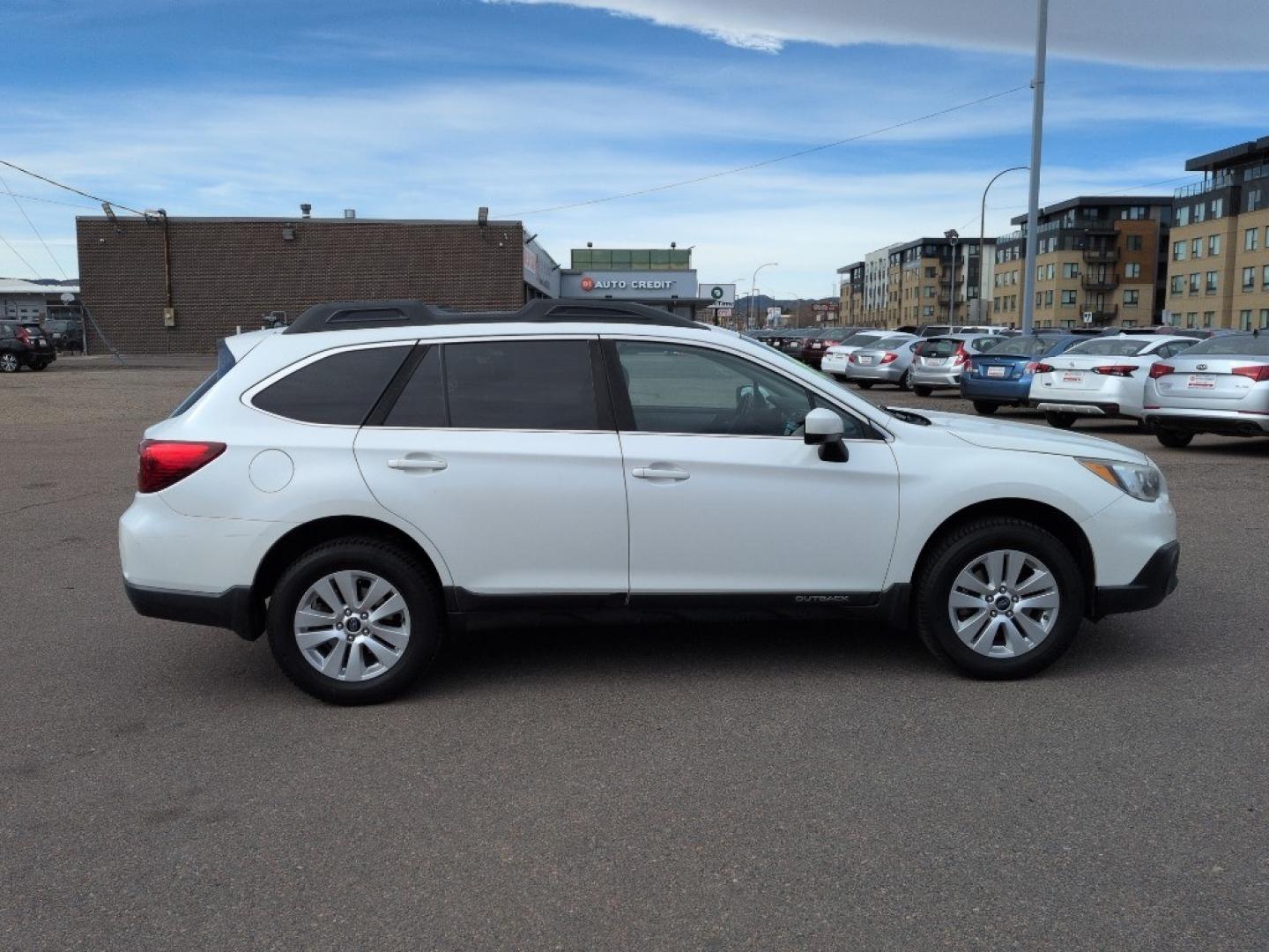 2017 WHITE Subaru Outback Premium (4S4BSACC9H3) with an 4 Cyl, 2.5L engine, Automatic transmission, located at 10890 W. Colfax Ave., Lakewood, CO, 80215, (303) 274-7692, 39.739914, -105.120132 - Photo#3