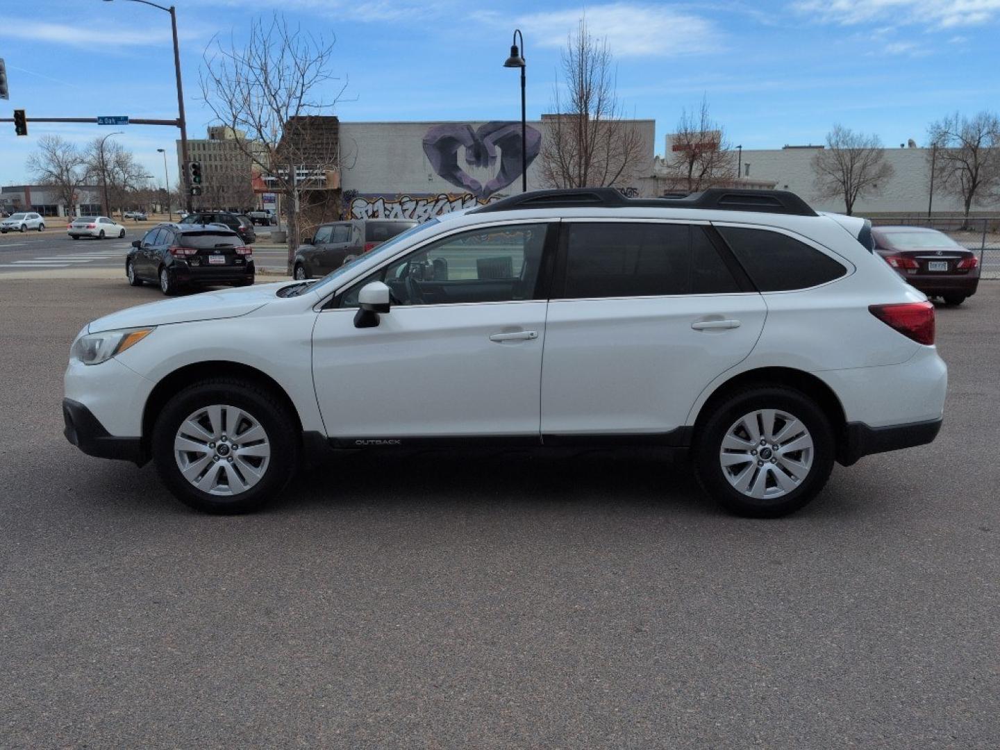 2017 WHITE Subaru Outback Premium (4S4BSACC9H3) with an 4 Cyl, 2.5L engine, Automatic transmission, located at 10890 W. Colfax Ave., Lakewood, CO, 80215, (303) 274-7692, 39.739914, -105.120132 - Photo#7