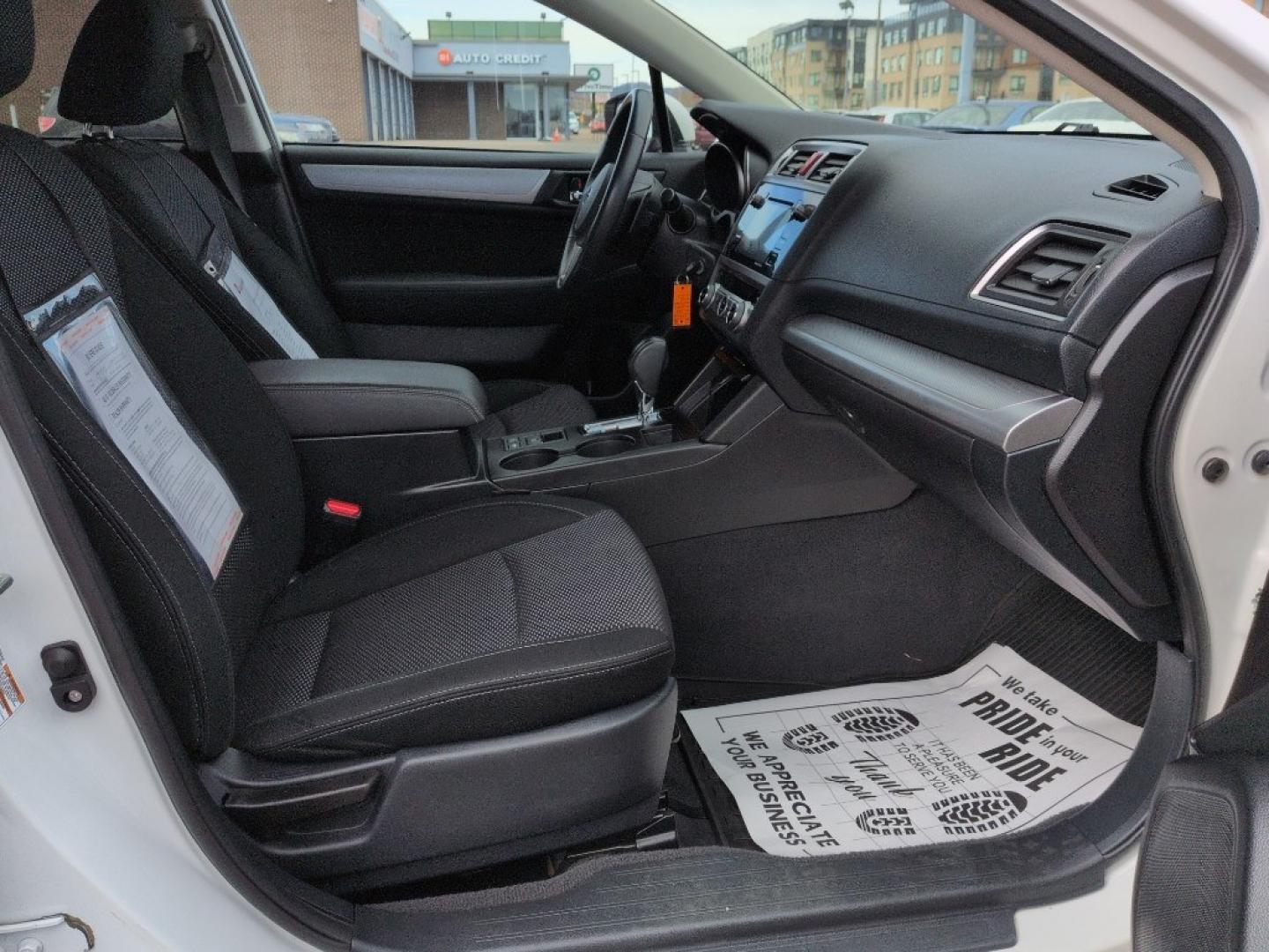 2017 WHITE Subaru Outback Premium (4S4BSACC9H3) with an 4 Cyl, 2.5L engine, Automatic transmission, located at 10890 W. Colfax Ave., Lakewood, CO, 80215, (303) 274-7692, 39.739914, -105.120132 - Photo#18