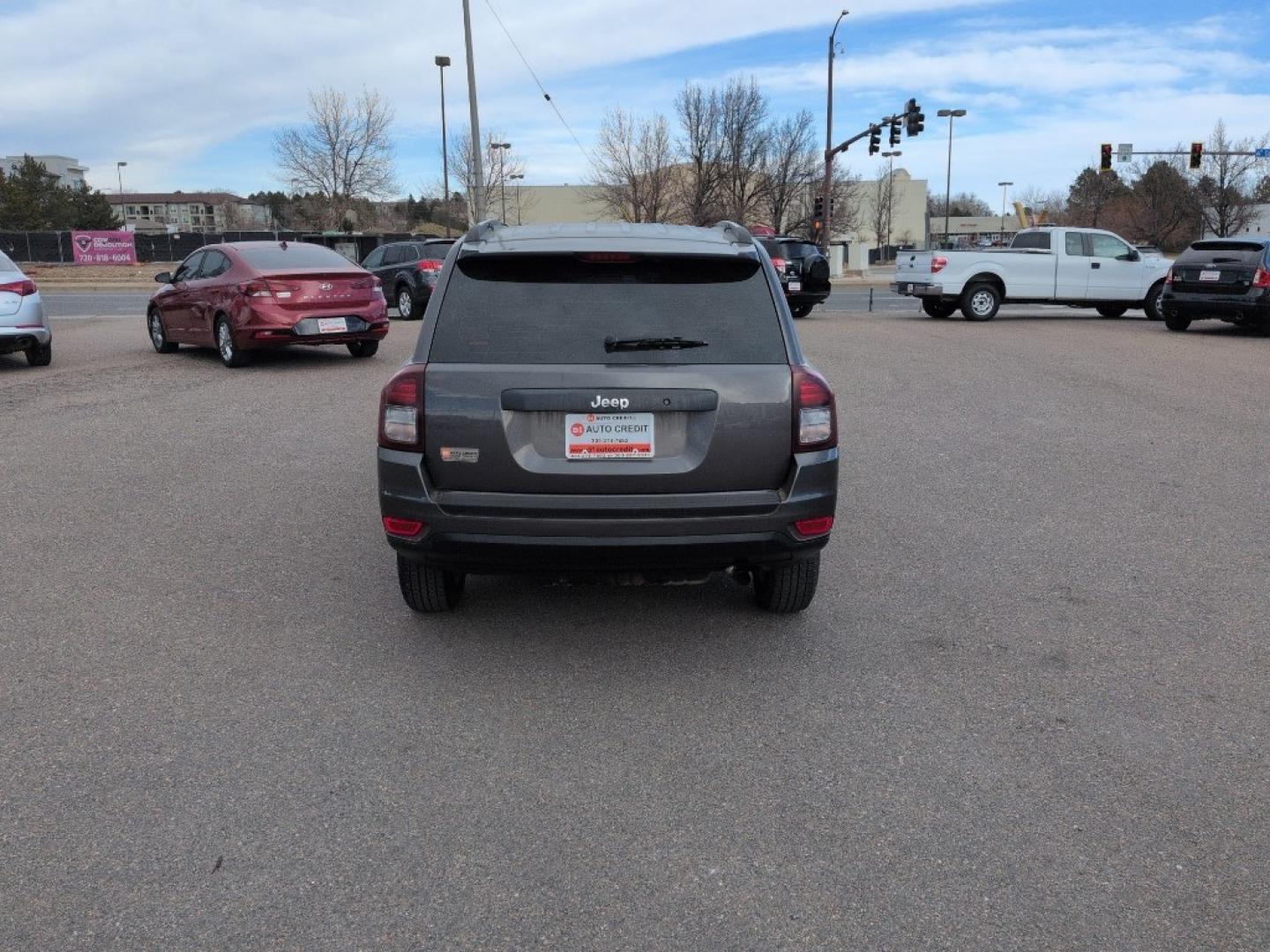 2014 GRAY Jeep Compass Sport (1C4NJCAA5ED) with an 4 Cyl, 2.0L engine, Manual transmission, located at 10890 W. Colfax Ave., Lakewood, CO, 80215, (303) 274-7692, 39.739914, -105.120132 - Photo#5