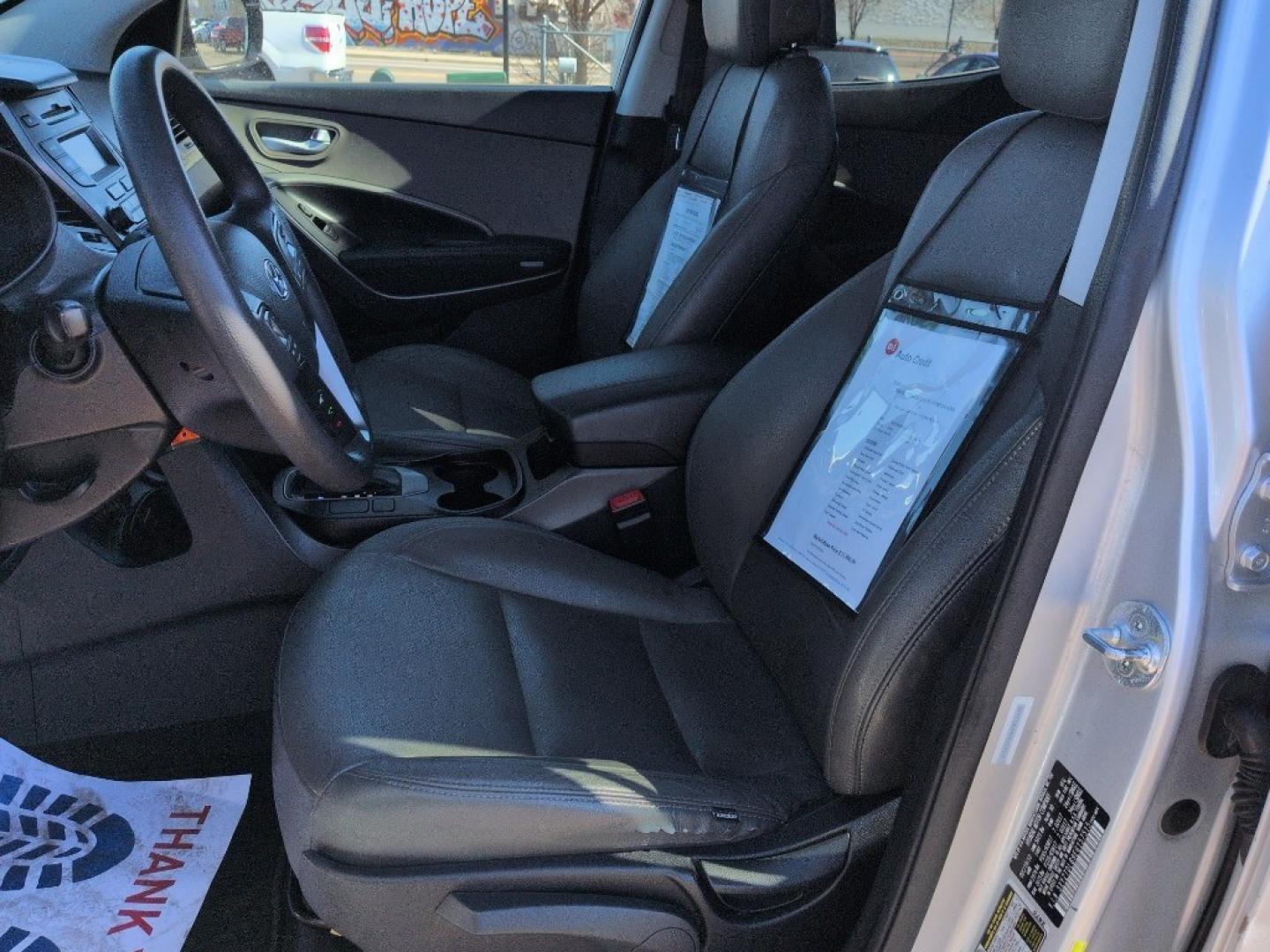 2014 SILVER Hyundai Santa Fe Sport Base (5XYZTDLB9EG) with an 4 Cyl, 2.4L engine, Automatic transmission, located at 10890 W. Colfax Ave., Lakewood, CO, 80215, (303) 274-7692, 39.739914, -105.120132 - Photo#9