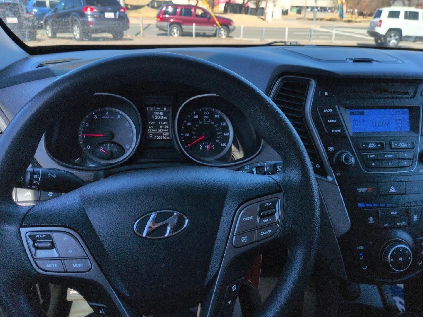 2014 SILVER Hyundai Santa Fe Sport Base (5XYZTDLB9EG) with an 4 Cyl, 2.4L engine, Automatic transmission, located at 10890 W. Colfax Ave., Lakewood, CO, 80215, (303) 274-7692, 39.739914, -105.120132 - Photo#10