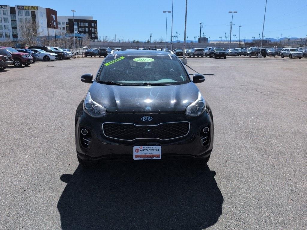 2017 BLACK Kia Sportage EX (KNDPNCAC8H7) with an 4 Cyl, 2.4L engine, Automatic transmission, located at 10890 W. Colfax Ave., Lakewood, CO, 80215, (303) 274-7692, 39.739914, -105.120132 - Photo#1