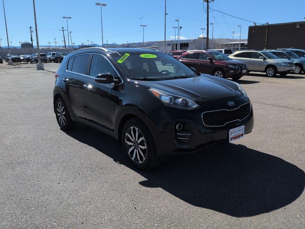 2017 BLACK Kia Sportage EX (KNDPNCAC8H7) with an 4 Cyl, 2.4L engine, Automatic transmission, located at 10890 W. Colfax Ave., Lakewood, CO, 80215, (303) 274-7692, 39.739914, -105.120132 - Photo#2
