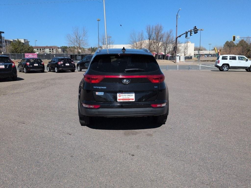2017 BLACK Kia Sportage EX (KNDPNCAC8H7) with an 4 Cyl, 2.4L engine, Automatic transmission, located at 10890 W. Colfax Ave., Lakewood, CO, 80215, (303) 274-7692, 39.739914, -105.120132 - Photo#5