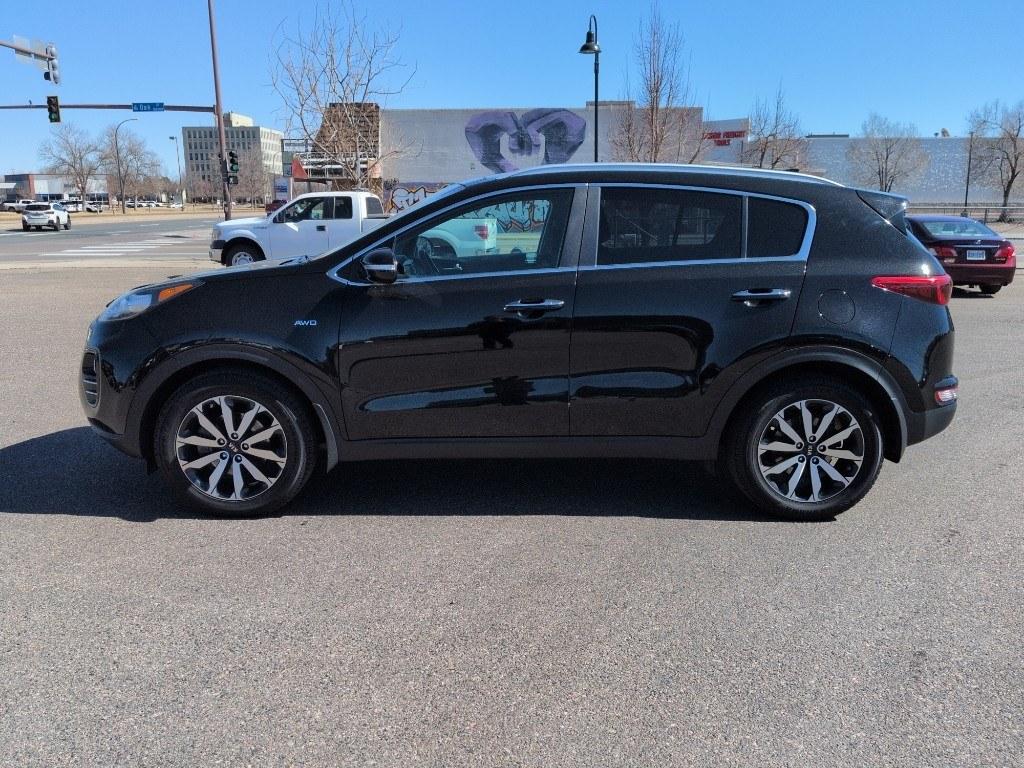2017 BLACK Kia Sportage EX (KNDPNCAC8H7) with an 4 Cyl, 2.4L engine, Automatic transmission, located at 10890 W. Colfax Ave., Lakewood, CO, 80215, (303) 274-7692, 39.739914, -105.120132 - Photo#7