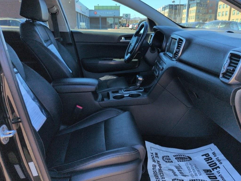 2017 BLACK Kia Sportage EX (KNDPNCAC8H7) with an 4 Cyl, 2.4L engine, Automatic transmission, located at 10890 W. Colfax Ave., Lakewood, CO, 80215, (303) 274-7692, 39.739914, -105.120132 - Photo#19