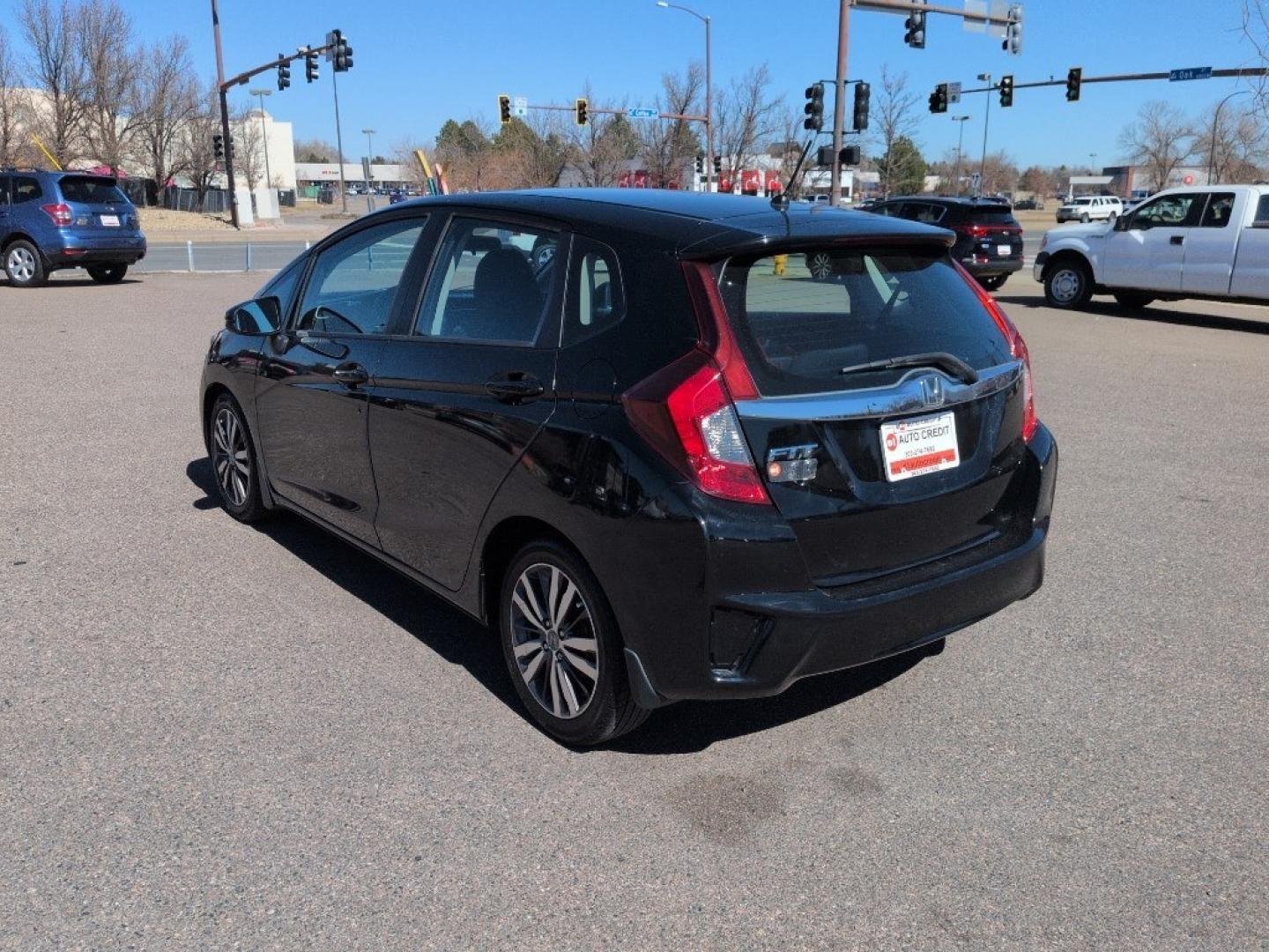 2015 BLACK Honda Fit EX-L (3HGGK5H83FM) with an 4 Cyl, 1.5L engine, Automatic transmission, located at 10890 W. Colfax Ave., Lakewood, CO, 80215, (303) 274-7692, 39.739914, -105.120132 - Photo#6