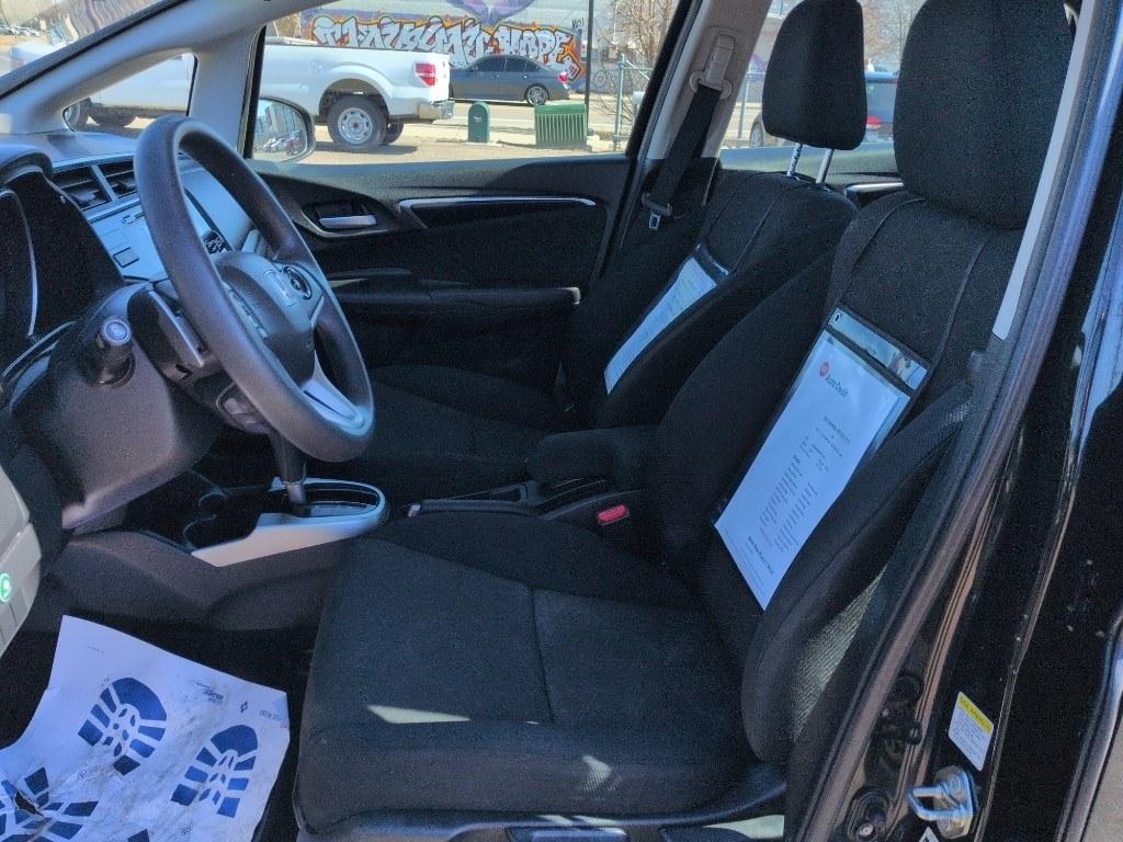 2015 BLACK Honda Fit EX-L (3HGGK5H83FM) with an 4 Cyl, 1.5L engine, Automatic transmission, located at 10890 W. Colfax Ave., Lakewood, CO, 80215, (303) 274-7692, 39.739914, -105.120132 - Photo#9