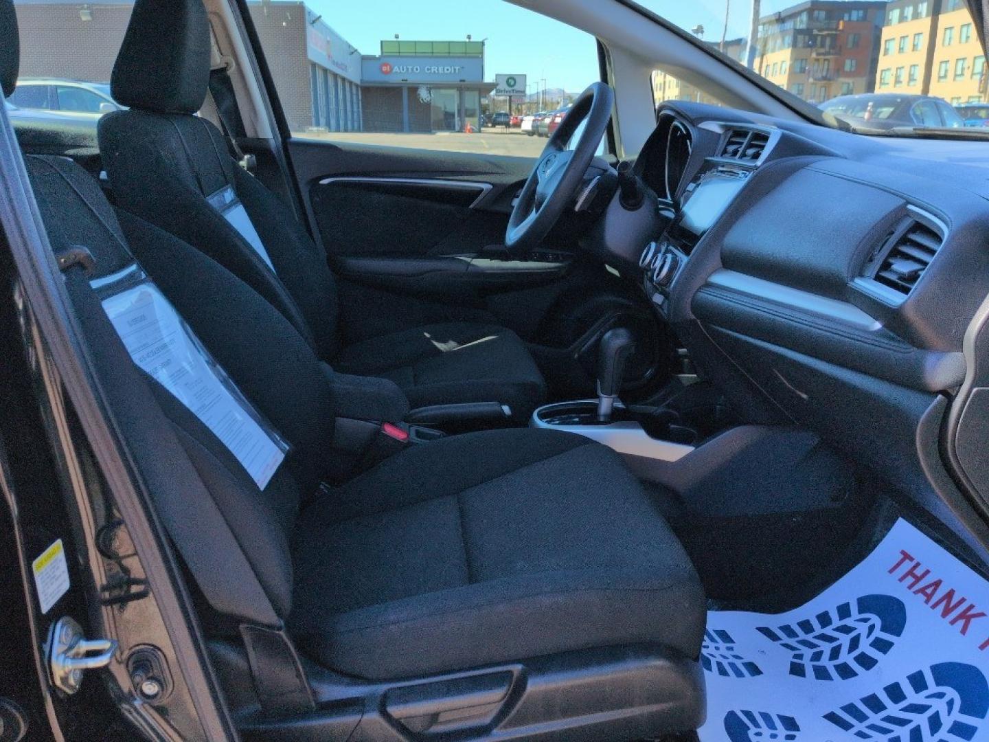 2015 BLACK Honda Fit EX-L (3HGGK5H83FM) with an 4 Cyl, 1.5L engine, Automatic transmission, located at 10890 W. Colfax Ave., Lakewood, CO, 80215, (303) 274-7692, 39.739914, -105.120132 - Photo#19