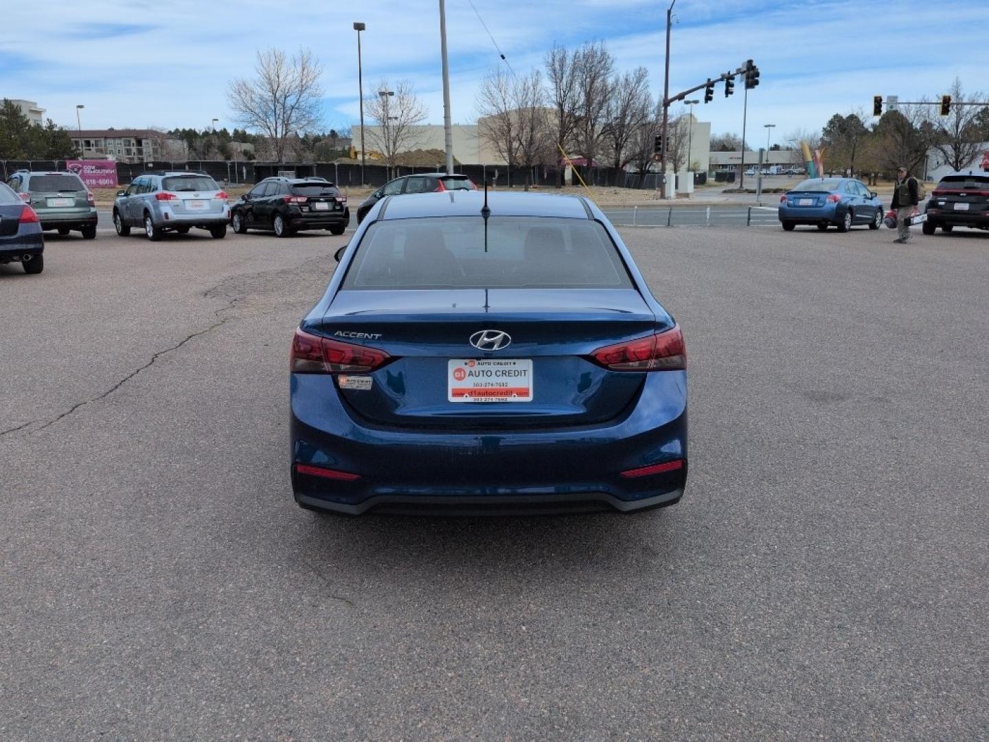 2019 BLUE Hyundai Accent SE 4-DOOR 6A (3KPC24A35KE) with an 4 Cyl, 1.6L engine, Automatic transmission, located at 10890 W. Colfax Ave., Lakewood, CO, 80215, (303) 274-7692, 39.739914, -105.120132 - Photo#5