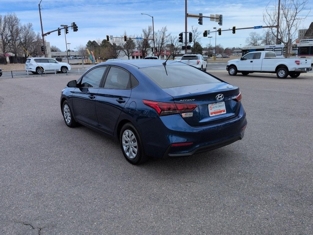 2019 BLUE Hyundai Accent SE 4-DOOR 6A (3KPC24A35KE) with an 4 Cyl, 1.6L engine, Automatic transmission, located at 10890 W. Colfax Ave., Lakewood, CO, 80215, (303) 274-7692, 39.739914, -105.120132 - Photo#6