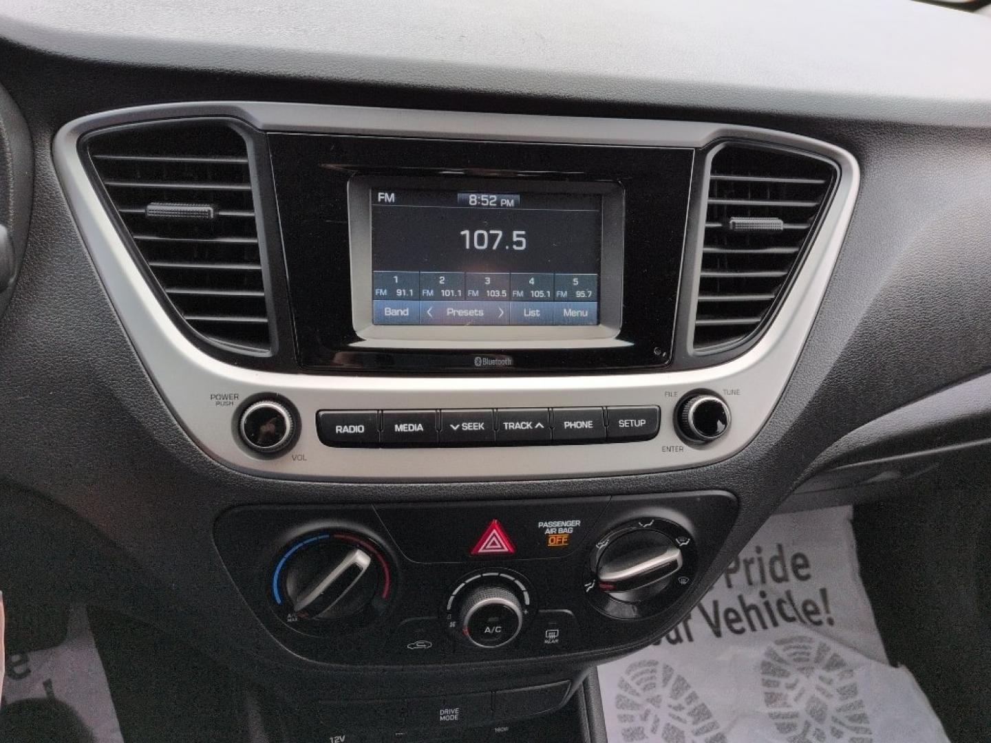 2019 BLUE Hyundai Accent SE 4-DOOR 6A (3KPC24A35KE) with an 4 Cyl, 1.6L engine, Automatic transmission, located at 10890 W. Colfax Ave., Lakewood, CO, 80215, (303) 274-7692, 39.739914, -105.120132 - Photo#12