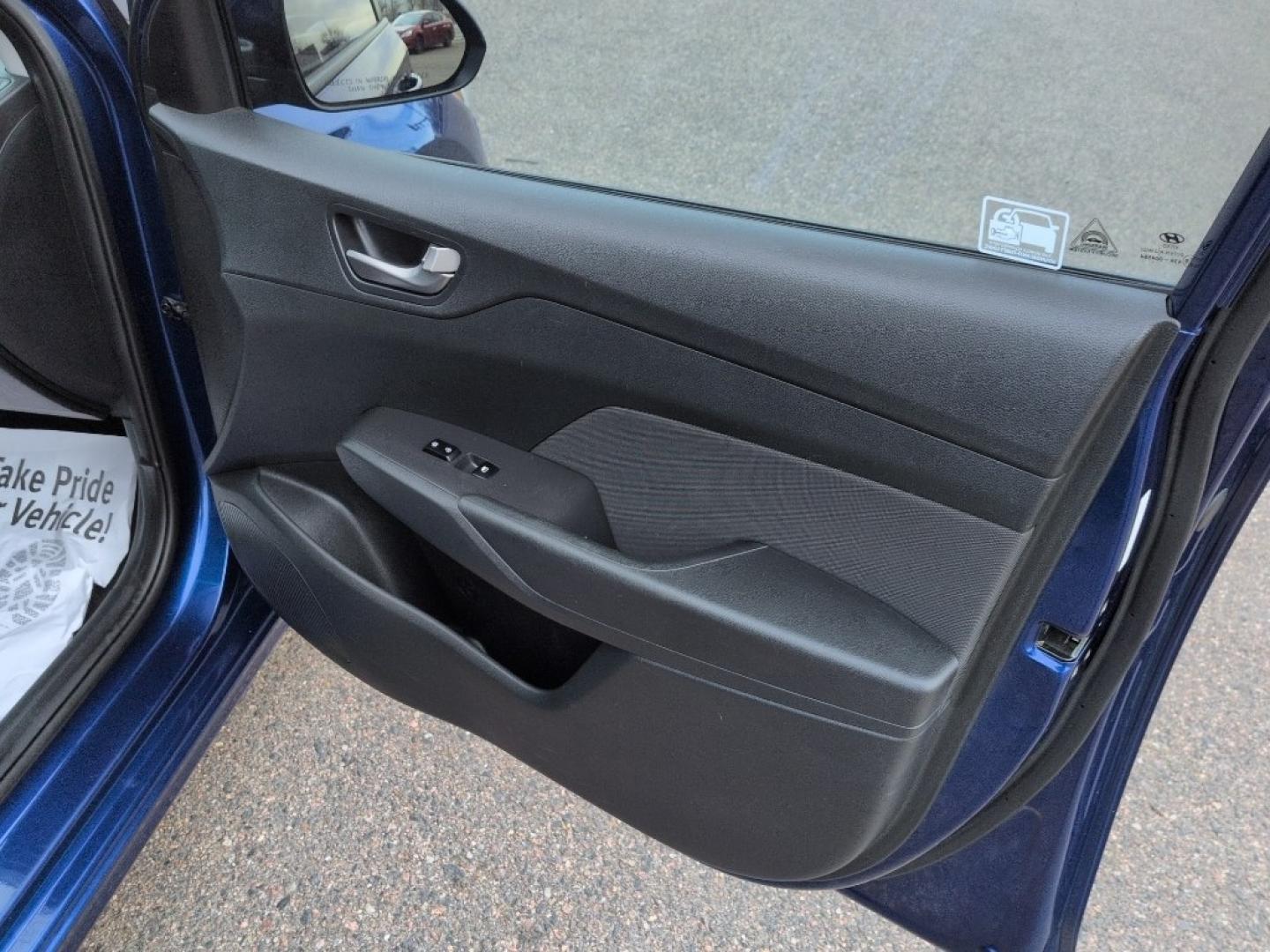 2019 BLUE Hyundai Accent SE 4-DOOR 6A (3KPC24A35KE) with an 4 Cyl, 1.6L engine, Automatic transmission, located at 10890 W. Colfax Ave., Lakewood, CO, 80215, (303) 274-7692, 39.739914, -105.120132 - Photo#18