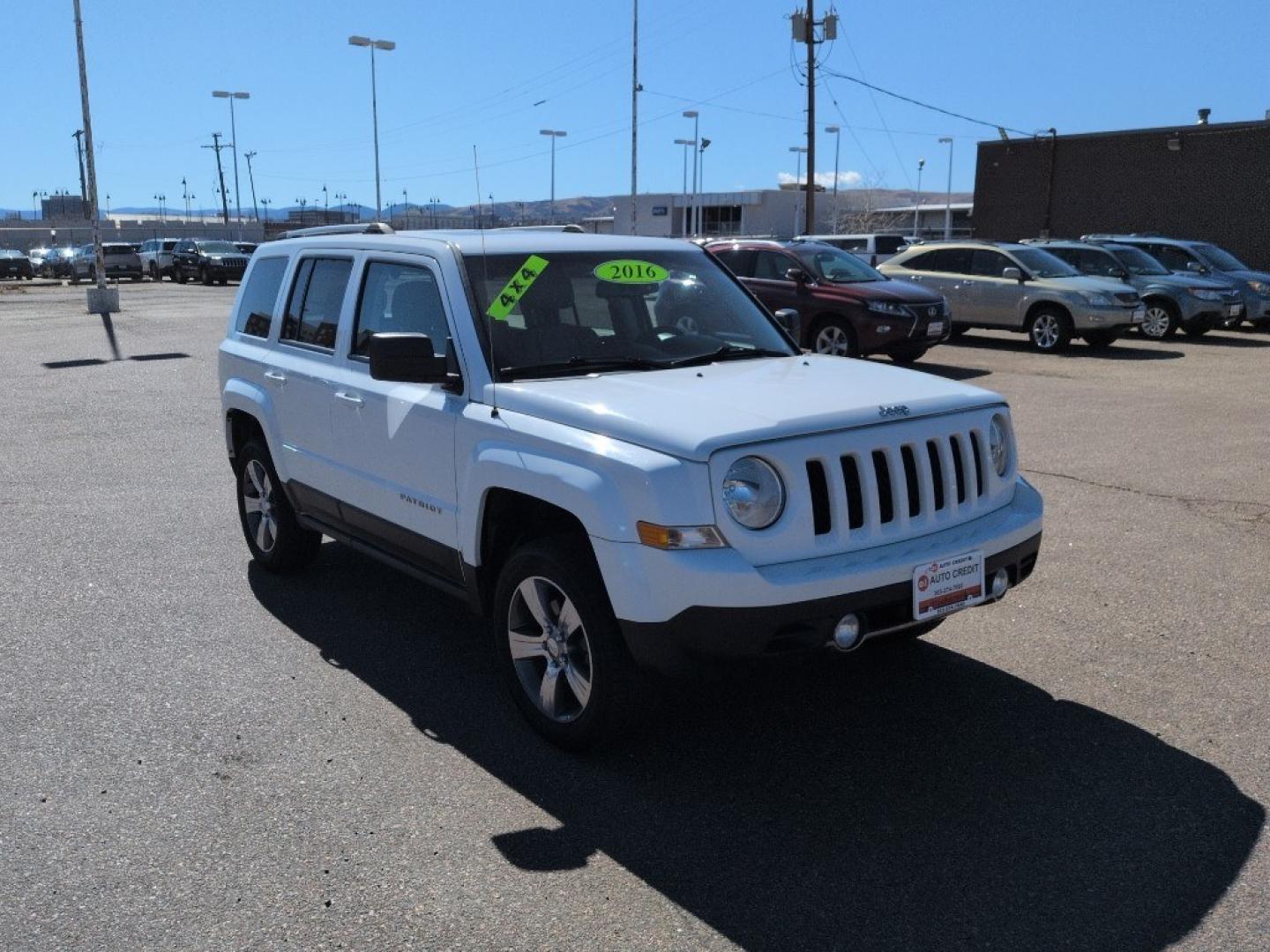 2016 WHITE Jeep Patriot Latitude (1C4NJRFBXGD) with an 4 Cyl, 2.4L engine, Automatic transmission, located at 10890 W. Colfax Ave., Lakewood, CO, 80215, (303) 274-7692, 39.739914, -105.120132 - Photo#2