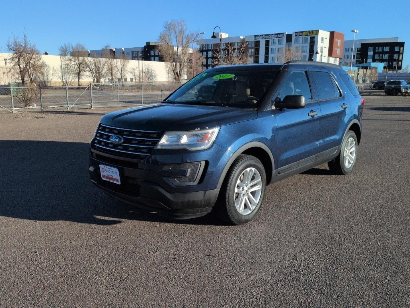 2017 BLUE Ford Explorer Base (1FM5K8B80HG) with an V6, 3.5L engine, Automatic transmission, located at 10890 W. Colfax Ave., Lakewood, CO, 80215, (303) 274-7692, 39.739914, -105.120132 - Photo#0
