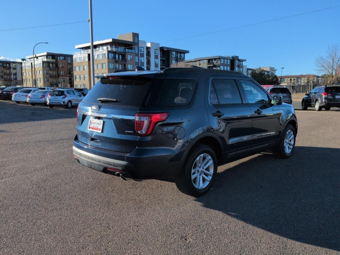 2017 BLUE Ford Explorer Base (1FM5K8B80HG) with an V6, 3.5L engine, Automatic transmission, located at 10890 W. Colfax Ave., Lakewood, CO, 80215, (303) 274-7692, 39.739914, -105.120132 - Photo#4
